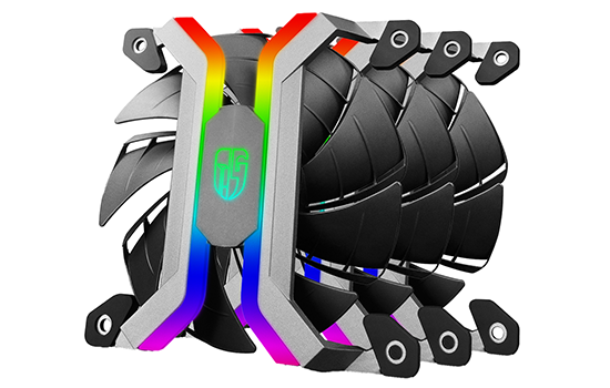 Kit Fan com 3 Unidades DeepCool, ADD-RGB